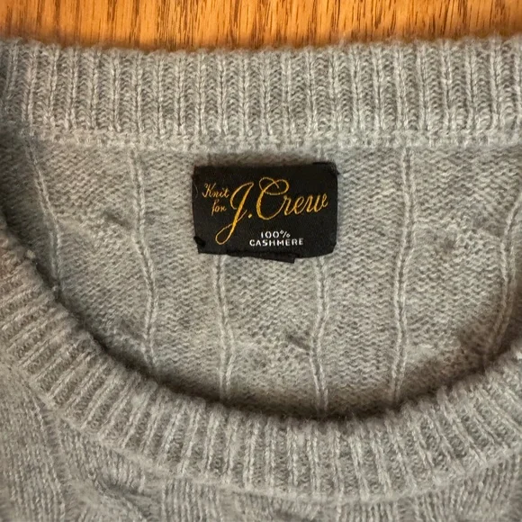 J Crew Mens Cashmere cable-knit sweater